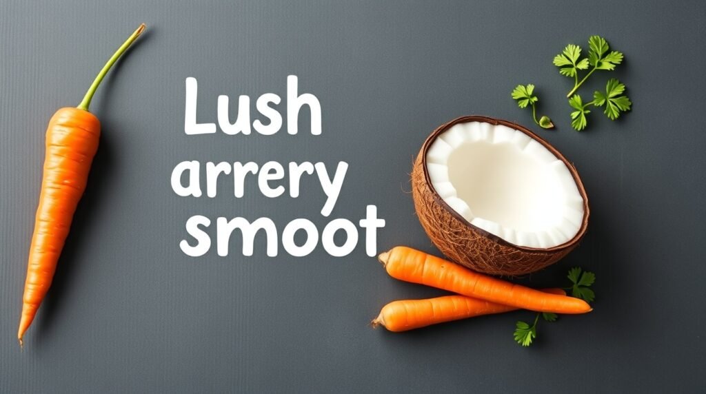 lush carrot clover coconut smoothie homehearted